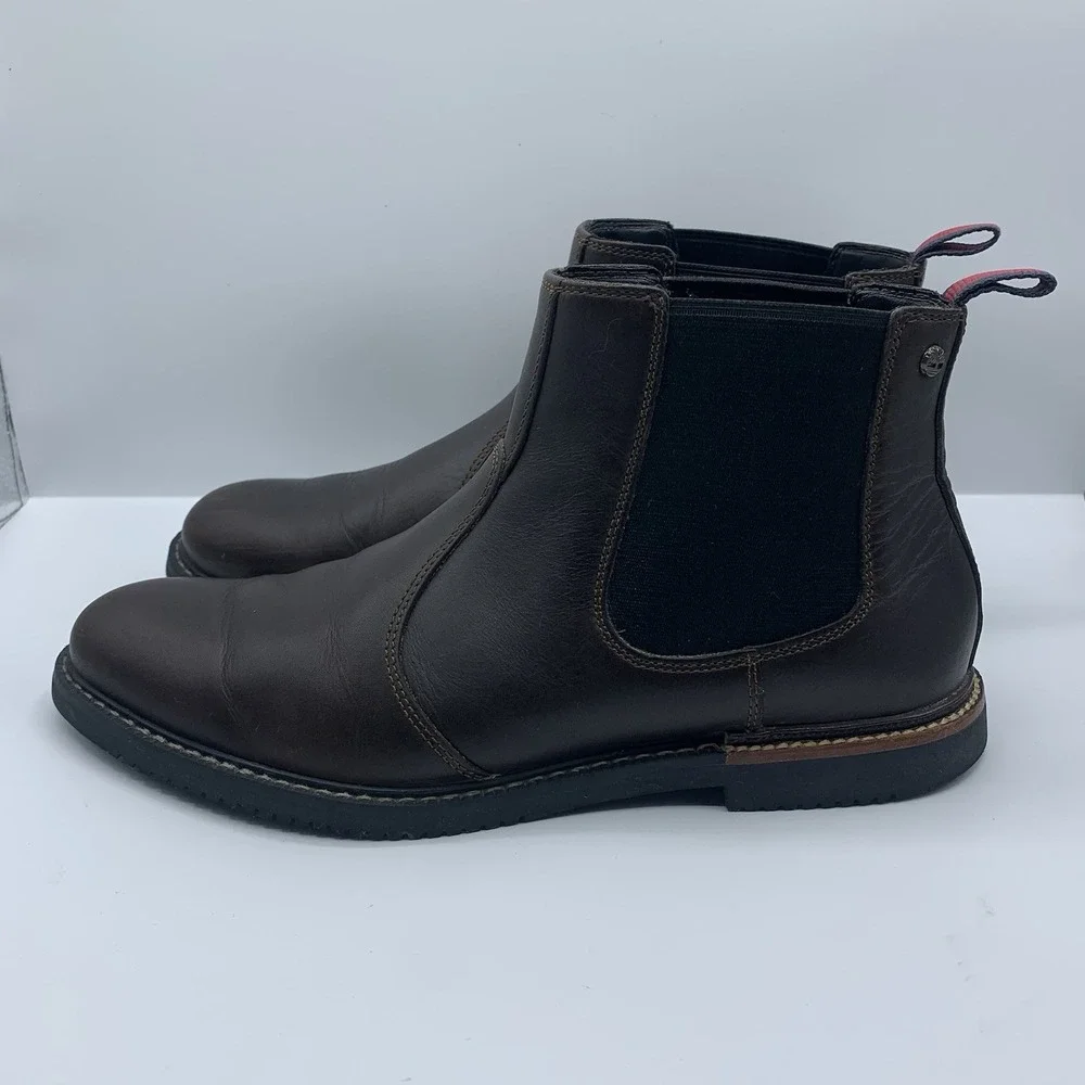Timberland Men's Brook Park Chelsea Boot ( Brown, US Men 8 ) 5516A